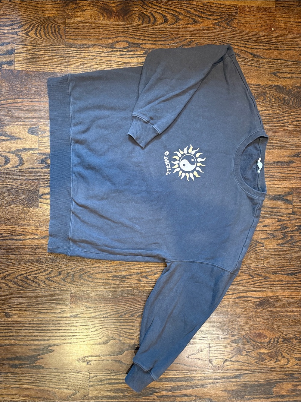 O'Neill Dark Gray Fleece-Lined Crewneck Sweatshirt Size S